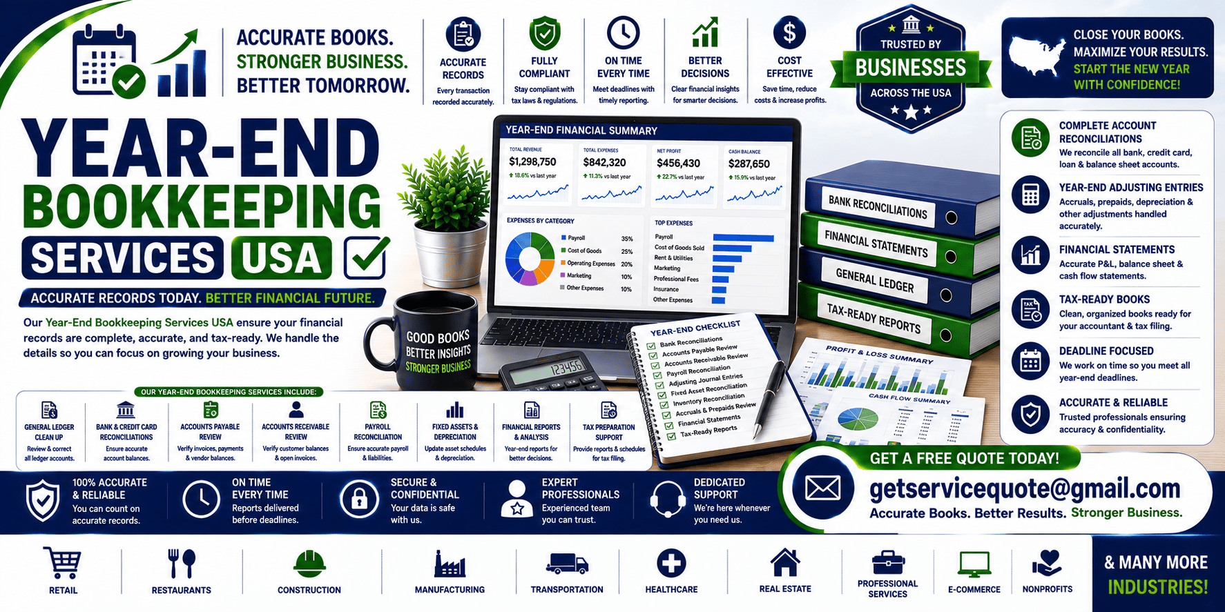 Year-End Bookkeeping Services Year-End Bookkeeping Services